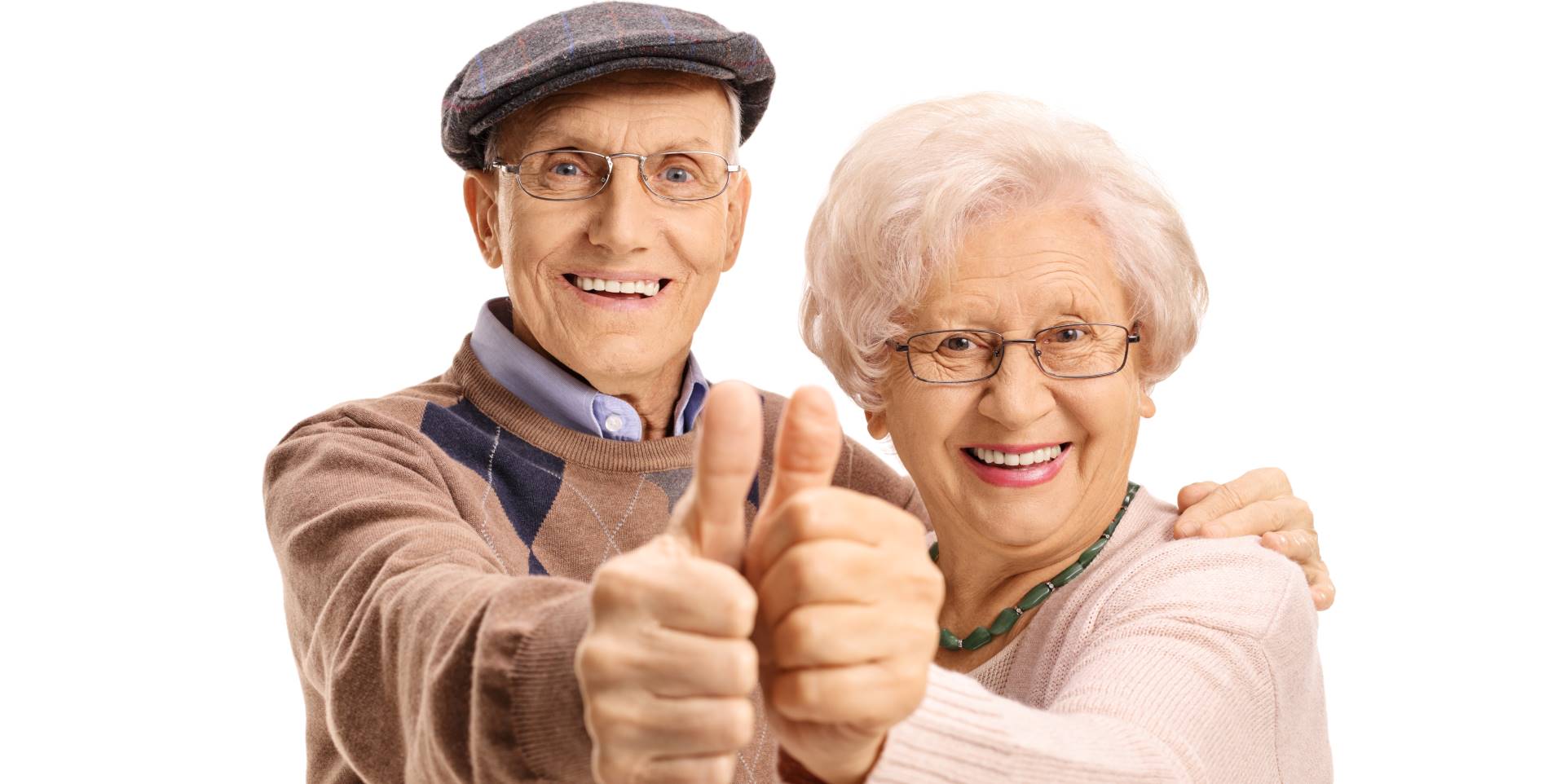 Fröhliches Seniorenpaar